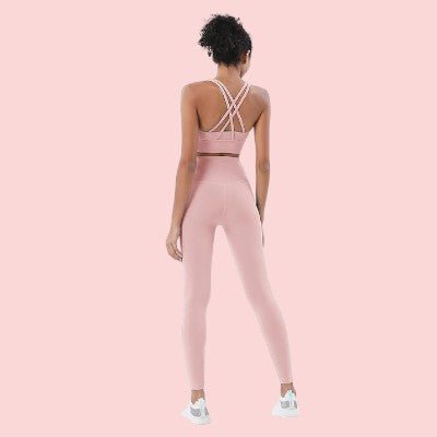 Combinaison Sport Femme - WomenFitnessSet™ - Rose - Sport et fitness