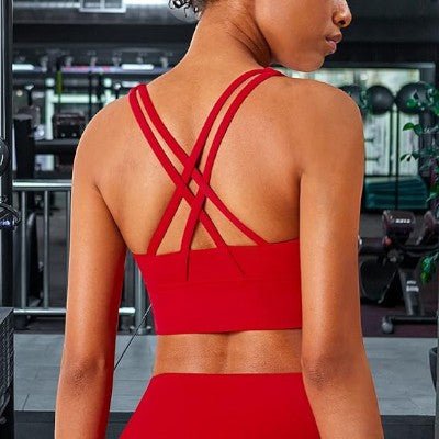 Combinaison Sport Femme - WomenFitnessSet™ - Rouge - Sport et fitness